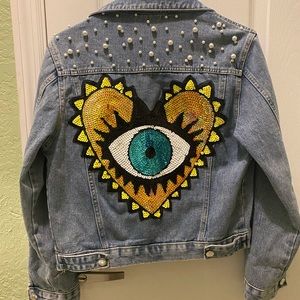 COPY - Denim Jacket Evil Eye